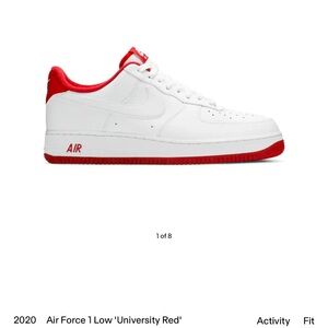 2020 Air Force 1 Low 'University Red'